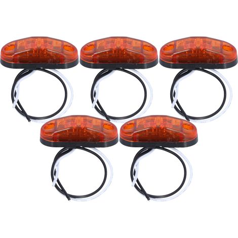 Lot de 5 feux de gabarit LED résistants à la corrosion et à l'usure, pour voitures, camions et remorques. (1/5)