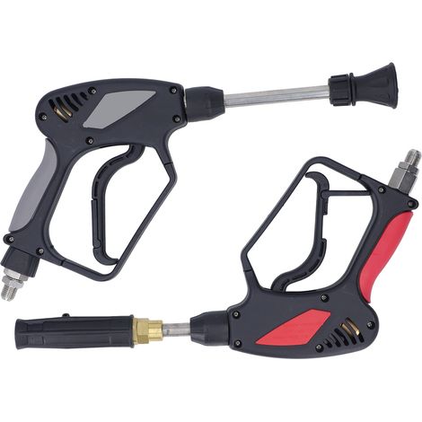 5000 PSI 10,57 GPM Hochdruckreinigerpistole mit Anti-Wicklungs-Sicherheitsverriegelung, M4x1,5 mm Außengewinde und Düsenanschluss.