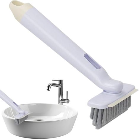 Brosse de nettoyage pour joints de carrelage rotative à 360° Outil de nettoyage des joints de carrelage pour sols, murs, fenêtres, douches, salle de bain, toilettes, cuisine et maison (usage industri