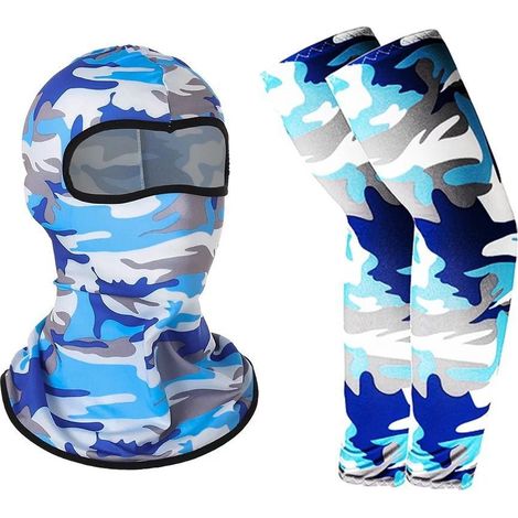 Masque Facial Ski - Matière Polyester-Elasthanne Respirante et Anti-Humidité - Doublure Polaire Intérieure - Compatible Casque - Unisexe - 1 Pièce (1/5)