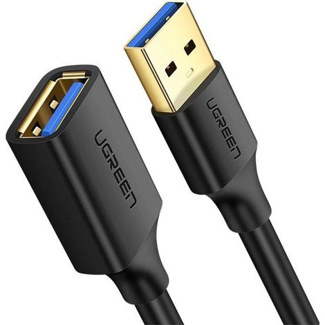 UGREEN Cable alargador USB-A 3.0 macho a hembra, 2m - Negro
