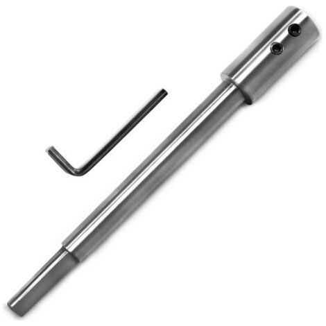 Rallonge extra longue de 170 mm pour foret Forstner avec tige de 3/8", tige d'extension pour des fraisages et des perforations particulièrement profonds (1/5)