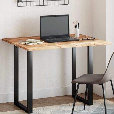 Dessus de table-Plateau de table de remplacement rectangulaire 100x80x2 cm bois massif d'acacia (1/5)