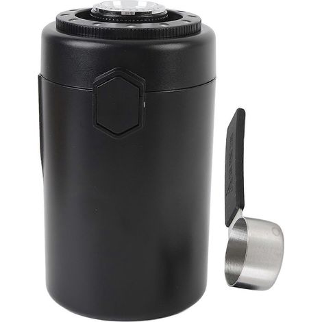 Boîte à café hermétique 600 ml en acier inoxydable 304 avec indicateur d'humidité (1/4)