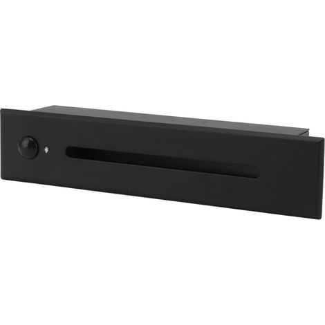 Applique murale LED 4000K avec détecteur de mouvement, étanche IP65, encastrable, pour escalier, terrasse, couloir ou patio, 110-240V, noir. (1/5)