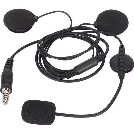 Casque intégral de moto, écouteur, micro, prise 7.1mm, Radio bidirectionnelle, talkie-walkie, casque de moto, Microphone pour U94 PTT (1/5)
