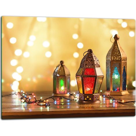 Tabla de cortar de cristal de 52x40 cm con lámparas (1/5)