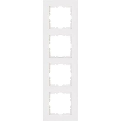 KOPP, 407129005 HK07 LOT DE 5 CADRES DE FINITION 4 PRISES BLANC PUR
