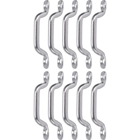 10-teiliges Set aus Bootsverdeckösen und Deckschlaufen zur Befestigung aus Edelstahl 316 (1/5)