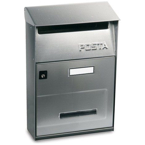 Cassetta postale postale Alubox effe grigio inox (1/2)