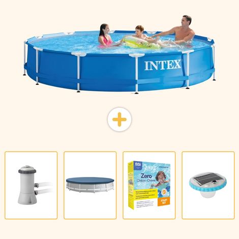 Intex Piscine Tubulaire Ronde - 366x76 cm - 5-pièces  S178 (1/5)