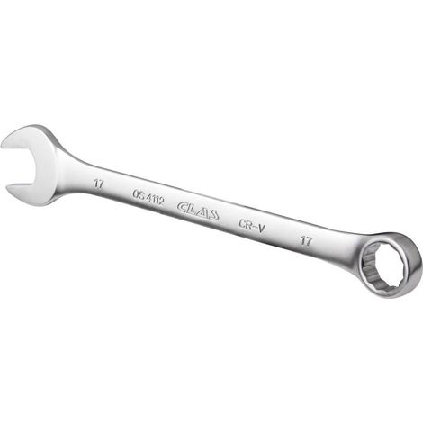 Clé mixte 17mm 12 pans CrV DIN ISO 3113 - OS 4112 - CLAS Equipements