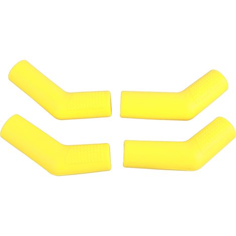 Lot de 4 Protège-chaussures en caoutchouc antidérapant pour levier de vitesse moto, universel pour roadster, tout-terrain et quad, jaune (1/5)