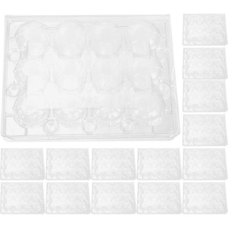 20 boîtes d'emballage transparentes pour œufs de caille-21.5X13.5CN-Transparent (1/4)