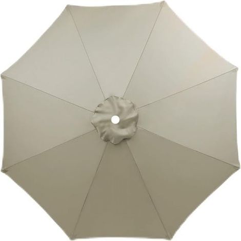 Toile De Parasol - 3.5 M - Polyester UV30+ Imperméable - Pour Cadre 8 Baleines - Taupe
