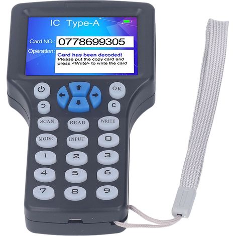 Lecteur copieur de cartes NFC RFID 2,8 pouces écran couleur, duplicateur de badges et clés UID