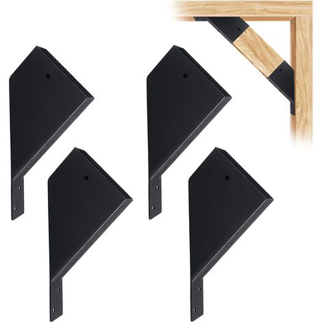 Supports robustes pour tonnelle, supports à 45° avec trous de drainage, adaptés au bois 2 x 4 pouces, pour renforcer les tonnelles (1/5)