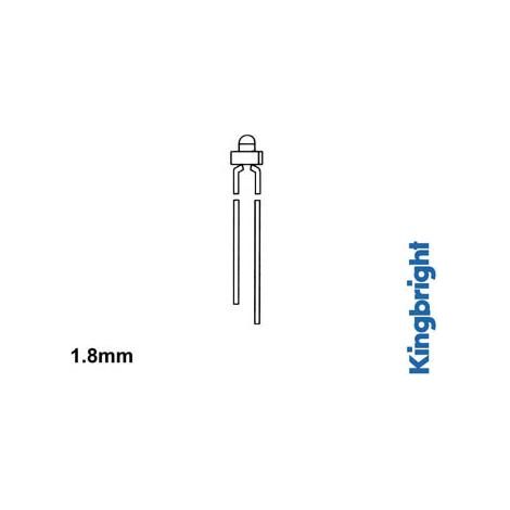 Led Standard 1 8mm - Jaune Diffusant (1/2)