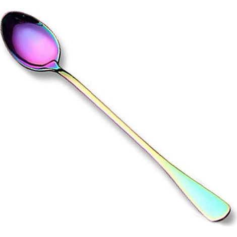 Cuillère à café en acier inoxydable de qualité alimentaire résistant à la corrosion, cuillère décorative pour la maison DNRMulticolor (1/5)