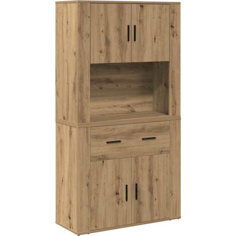 Maison Exclusive - Highboard rovere artigianale 80 x 33 x 150 cm Legno multistrato