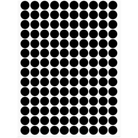 1 Feuille 140 pièces Vis Trou Couvercle Autocollants 12mm Dia PVC Autocollant Adhésif Couvertures Bouchons Anti poussière pour Bois Mobilier Armoire (1/4)