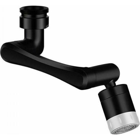1080° + 360° swivel tap aerator, black (1/4)