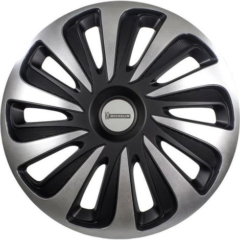MICHELIN Enjoliveur 15 NVS 3D par 4 en boîte Noir (1/4)