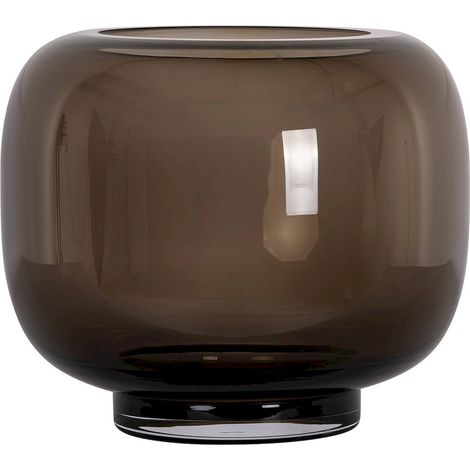photophore en verre brun design pour une ambiance chaleureuse - brun fumé translucide (1/2)