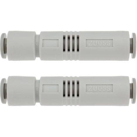 Lot de 2 éjecteurs de vide pneumatiques ZU05S Port 6 mm 59 x 13,3 mm 85 Kpa Tube droit Éjecteur de vide pour automobiles, semi-conducteurs, électroniques, machines-outils