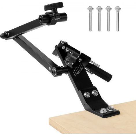 Afilador de Cuchillas para Cortacésped Ajustable de 15° a 45° con 4 Pines Adaptadores Diseño de Rodamiento de Bolas Mango Ampliado de 25 mm Compatible con la Mayoría de Amoladoras Angulares (1/5)