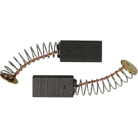 vhbw 2x balais charbon compatible avec Bosch PSB 500 R (Nr. 0 603 312 803), PSB 550 RE (Nr. 0 603 169 703) outil électrique + ressort