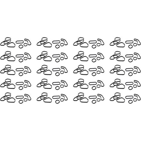 Joint d'étanchéité de refroidisseur d'huile 120X avec kit de joints de boîtier de filtre, compatible avec Mini Cooper 07-16 11427557009 11427557010 (1/5)