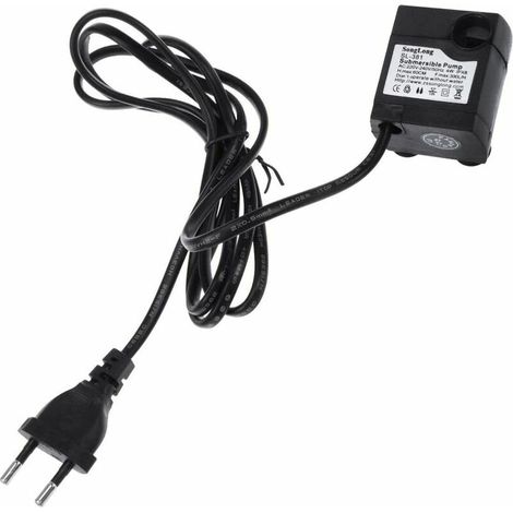 1 Pompe submersible, 300 L/h, 5 W, réglable, pour aquarium, bassin, fontaine (1/4)
