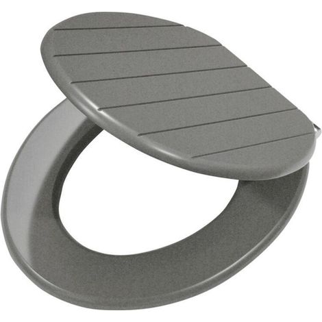 Tiger Baya Abattant WC avec softclose 37.5x5x43cm bois/MDF gris (1/5)