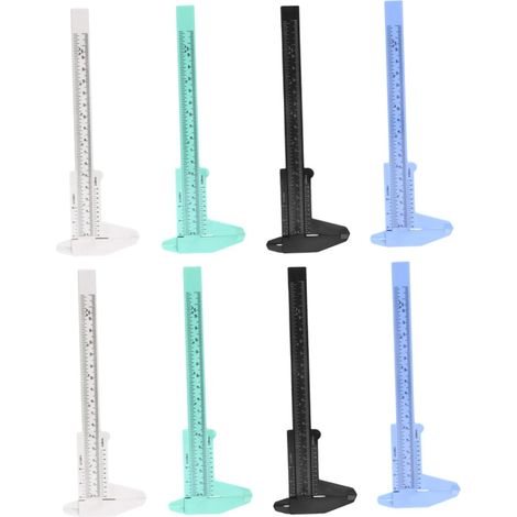 Jeu de 8 mini pieds à coulisse en plastique Cabilock, 150 mm (1/5)