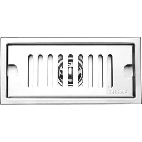 Tuyau d'évacuation de douche long, en acier inoxydable, inodore, amovible, pour salle de bain et hôtel, 20 cm, tuyau d'évacuation central (1/5)