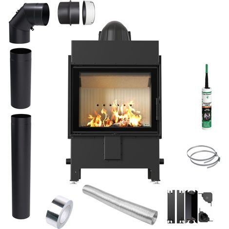 KRATKI LUCY 12 kW fi 200 Kamineinsatz Ecodesign-Rohrset (1/5)