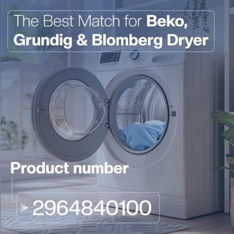 6 filtres pour sèche-linge Beko 2964840100 Pièce de rechange pour sèche-linge (convient également pour Grundig, Blomberg, Elektra-Bregenz) [Classe énergétique A+++] (1/4)