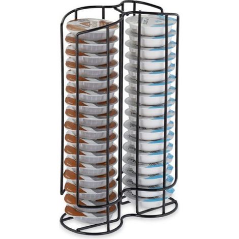 Porte-Capsules - Support Métallique Pour 32 Capsules - Pour Cafetière - Noir - 29 x 18 x 8,5 cm (1/5)