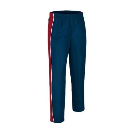 Pantalón deportivo largo VALENTO Match Point 10/12 niño Azul Marino/Rojo/Blanco
