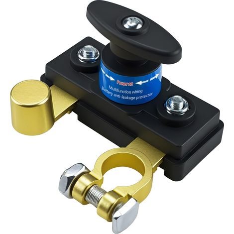 Interruttori di scollegamento della batteria da 12 V/24 V, interruttore di spegnimento della batteria per impieghi gravosi, interruttore di scollegamento rapido universale per auto, camper e barche (1