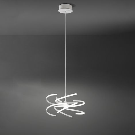 Sospensione Moderna Nest Metallo Bianco Led 60W Dimmerabile Ip20 (1/2)