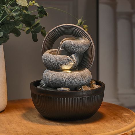 Garden Resin Fountain with LED Light (1/5)