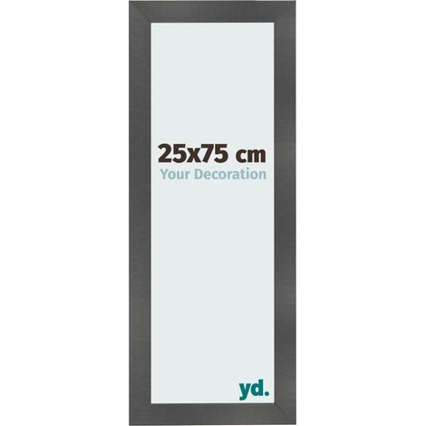 yd. - Cadre photo 25x75 - Noir Mat - MDF - Pisa (1/5)