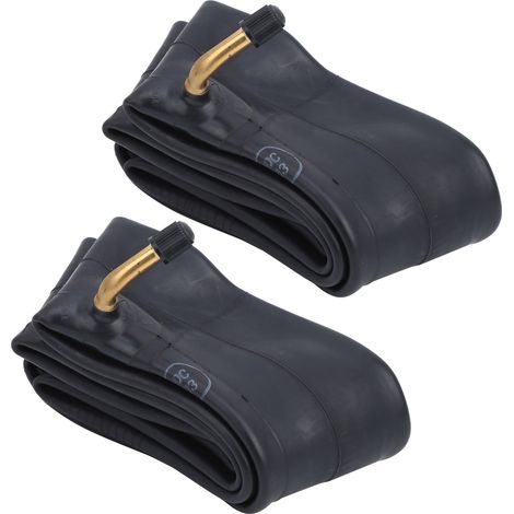 Lot de 2 chambres à air en caoutchouc butyle avec valve coudée pour vélo pliant, accessoire 14 x 2,5 pouces (1/5)