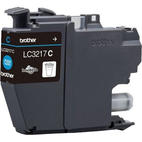 Cartouche d'encre cyan Brother LC-3217C - Rendement 550 pages