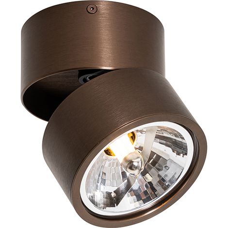 QAZQA Faretto go nine - Design - Alluminio - Bronzo - Tondo Max. 1 x Watt (1/5)