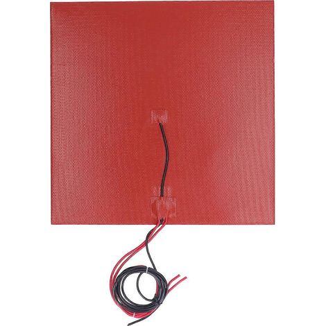 3D-Drucker-Heizmatte aus Silikon, 350 W, 300 mm Seitenlänge, 100-kΩ-Thermistor, stark haftende Silikonmatte