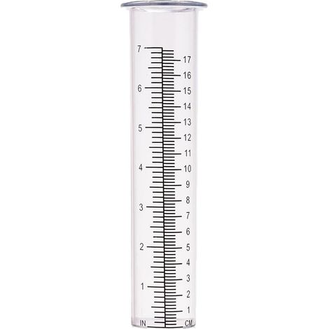 Pluviómetro de plástico de 17,8 cm - Resistente al frío - Resistente a las grietas - Herramientas de jardinería para exteriores (1/5)