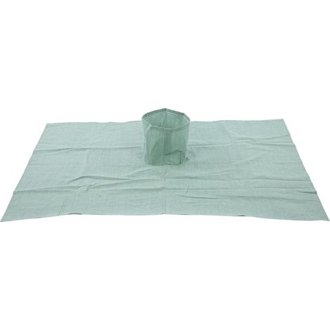 Tableau de massage coton 70x100cm housse avec trou visage pour salon de beauté, repose-corps vert noir (1/5)